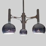 Fonderal Space Age Chandelier – Mid-Century Modern Chrome, Stamped “Fondera