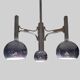 Fonderal Space Age Chandelier – Mid-Century Modern Chrome, Stamped “Fondera