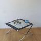 Table basse en chrome, années 1970