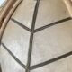 Hanging lampshade, mother-of-pearl and rattan pendant light