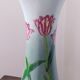 Art Nouveau glazed ceramic vase with Tulip decoration from the Sphère house