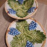 Ensemble coupe à fruit passoire majolica