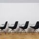 Mid-Century Conference Chairs "Comet" by Gunilla Allard for Lammhults, Sweden, 1990s, Set of 4