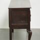 Antique 18th-century English oak dresser/sideboard with brass handles