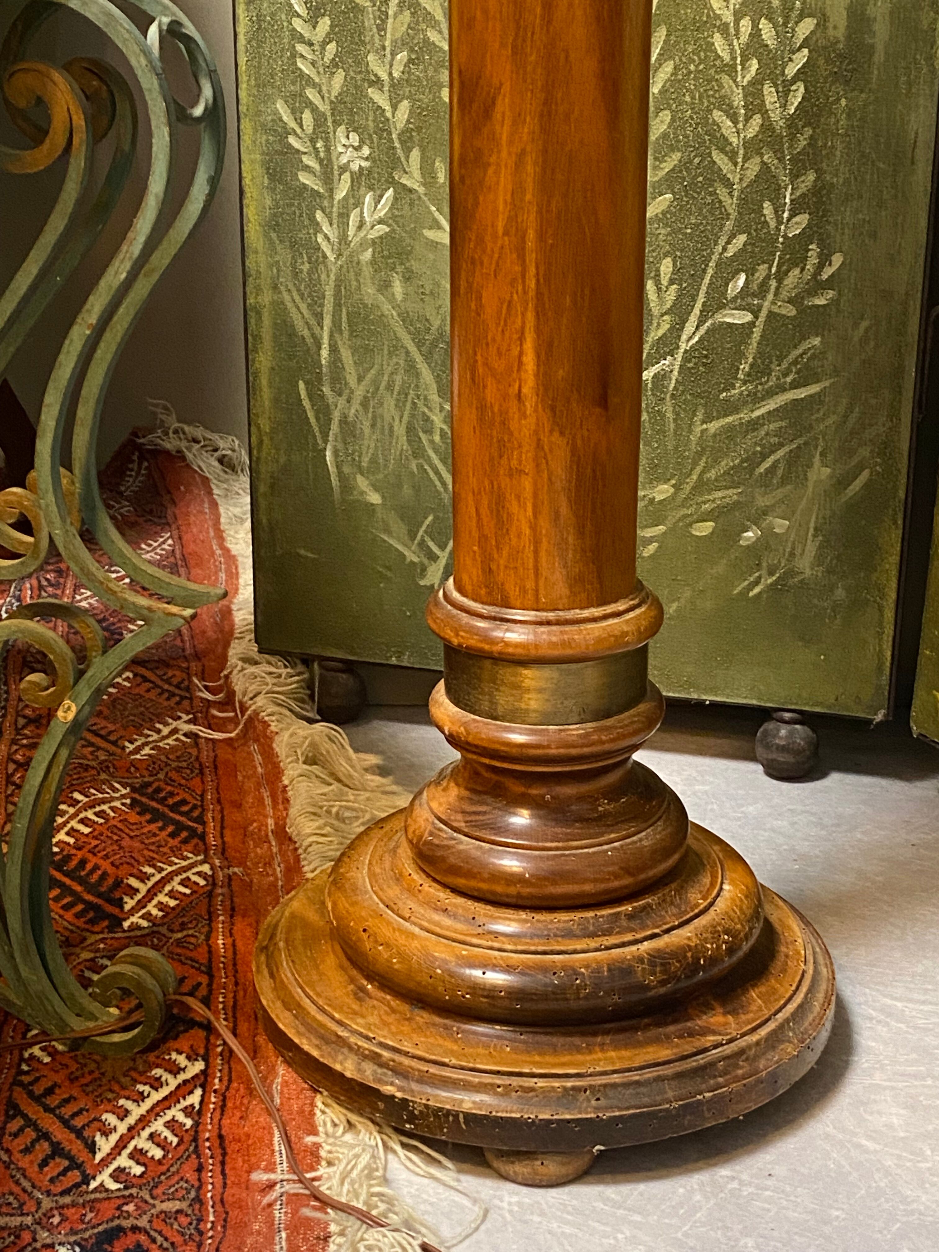 Wooden and brass harness