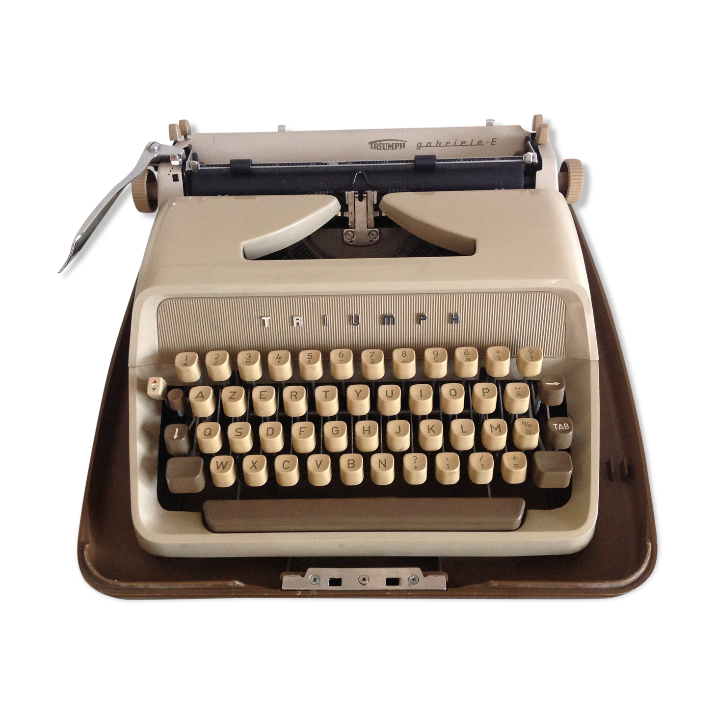 Triumph Gabriele E beige/ vintage 60s writing machine