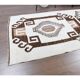 Vintage Turkish Oushak Handmade Wool Cotton White Runner 90x350
