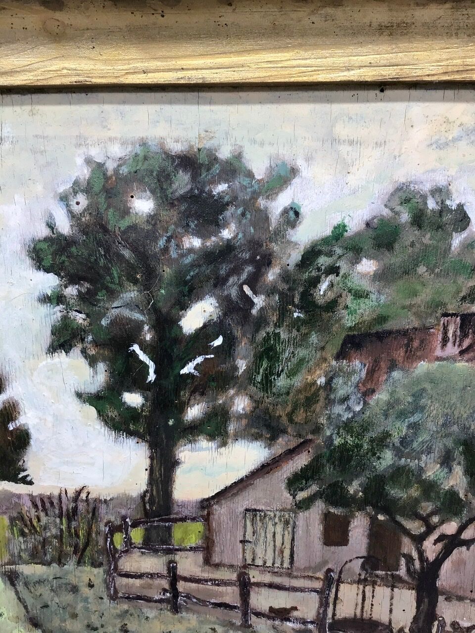 Old table, 1960s farmyard