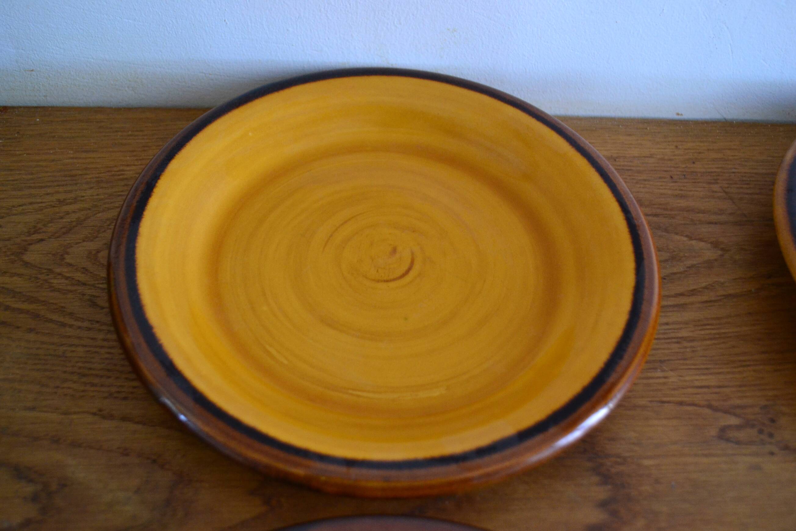 Saint Clément plates porcelain from the 1960s.