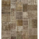 Tapis turc fait à la main 197 cm x 300 cm marron patchwork