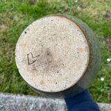 Large stoneware vase signed Alain Blanchard vintage