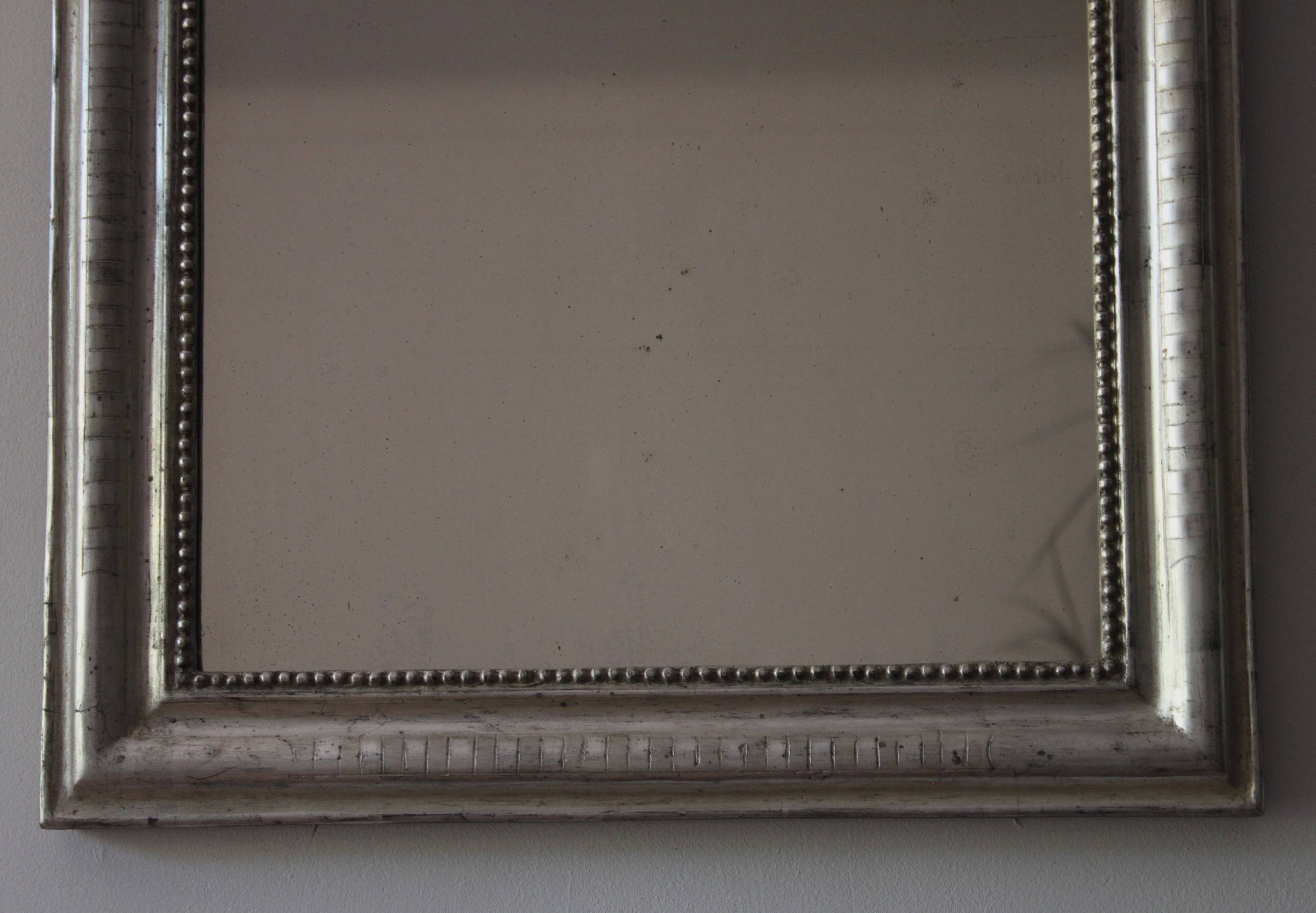 Silver Louis Philippe mirror