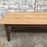 Old oak farm table industrial vintage early twentieth