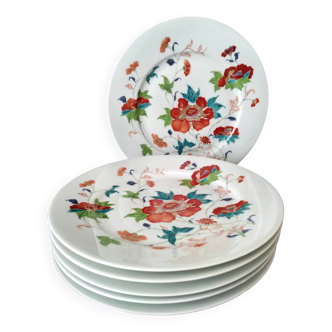 6 Assiettes plates porcelaine de Limoges Raynaud &Cie