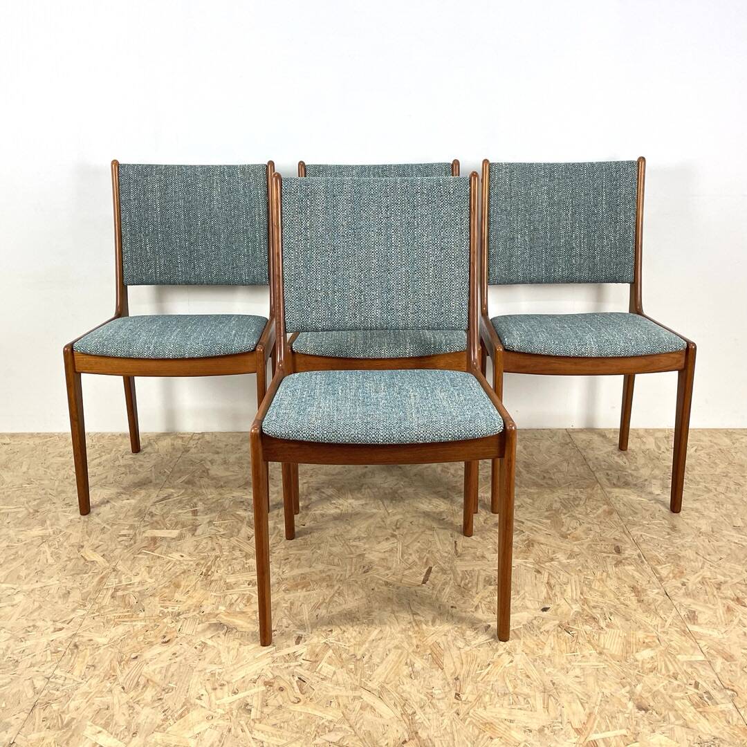 Danish Teak Dining Chairs by Johannes Andersen.
