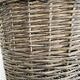 XXL 57cm grey wicker basket
