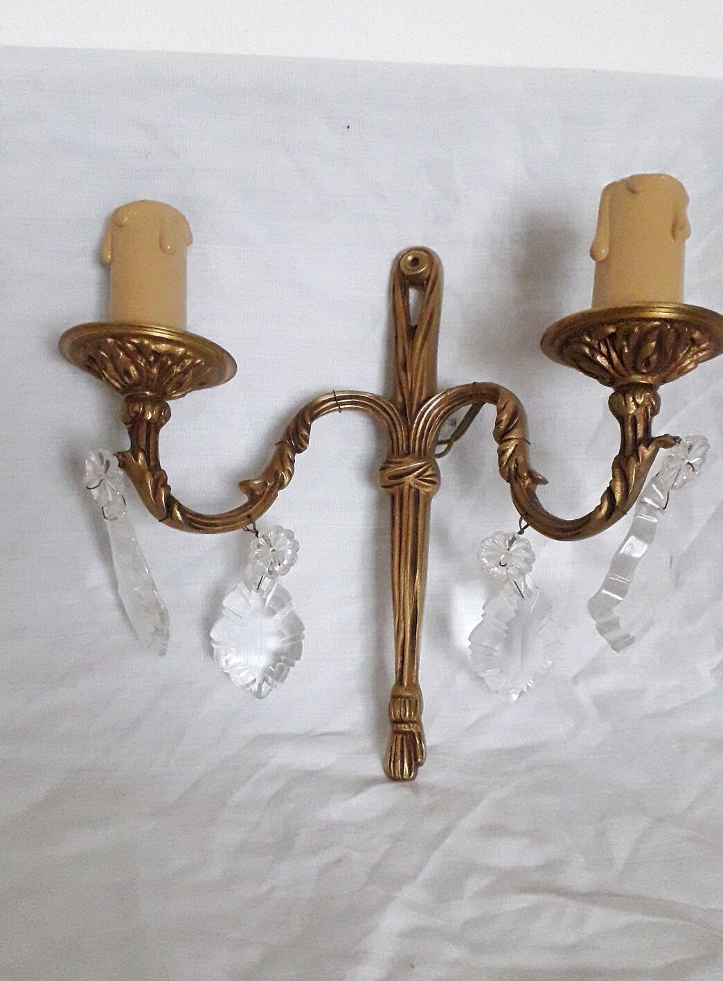 Pair of bronze sconces