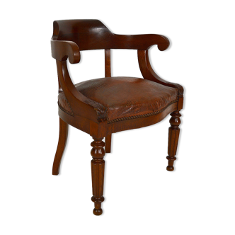 Office armchair with butts Napoleon III style, circa 1880