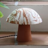 Lampe en terres mêlées