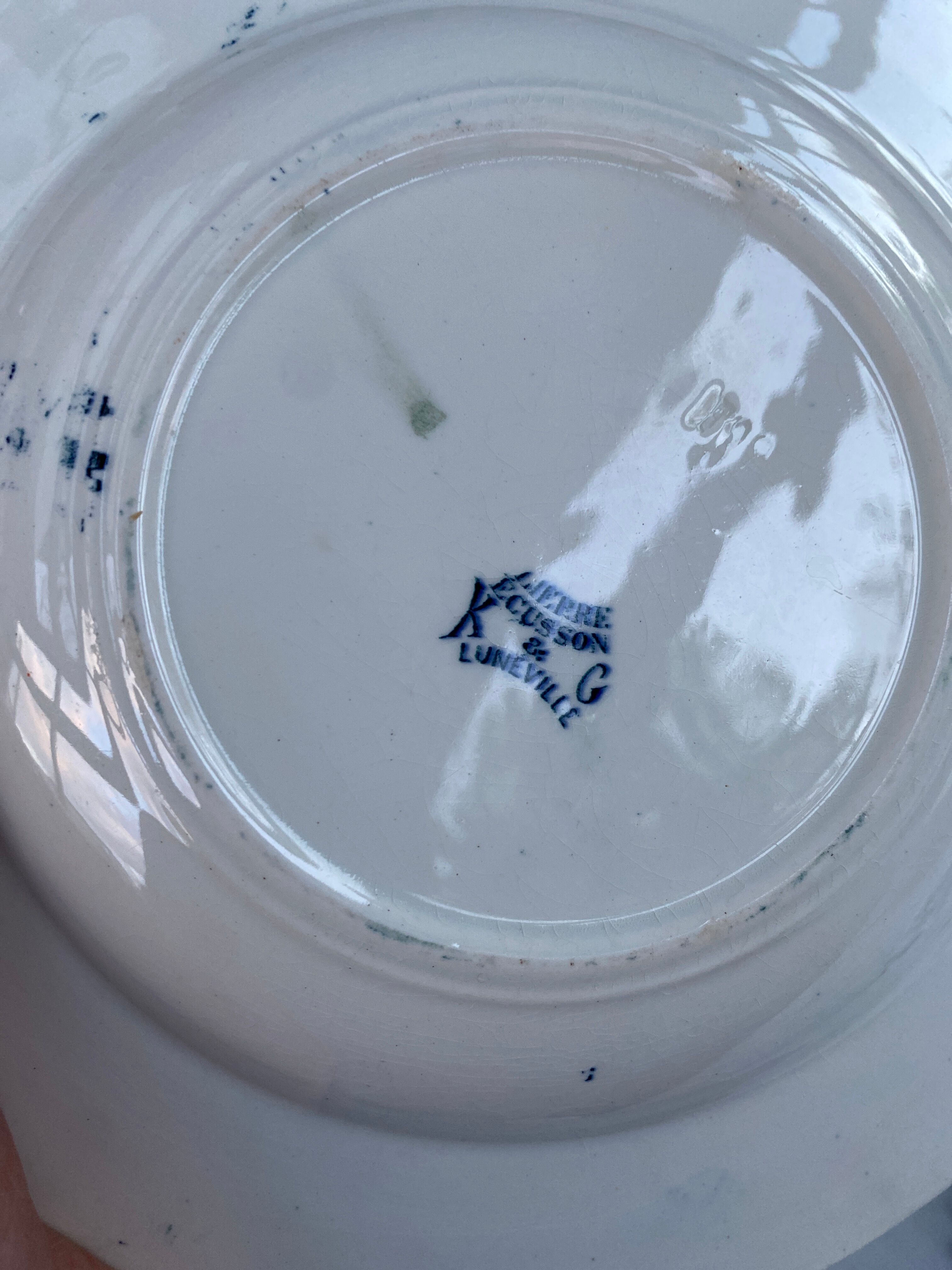 Set of 4 old Plates Luneville