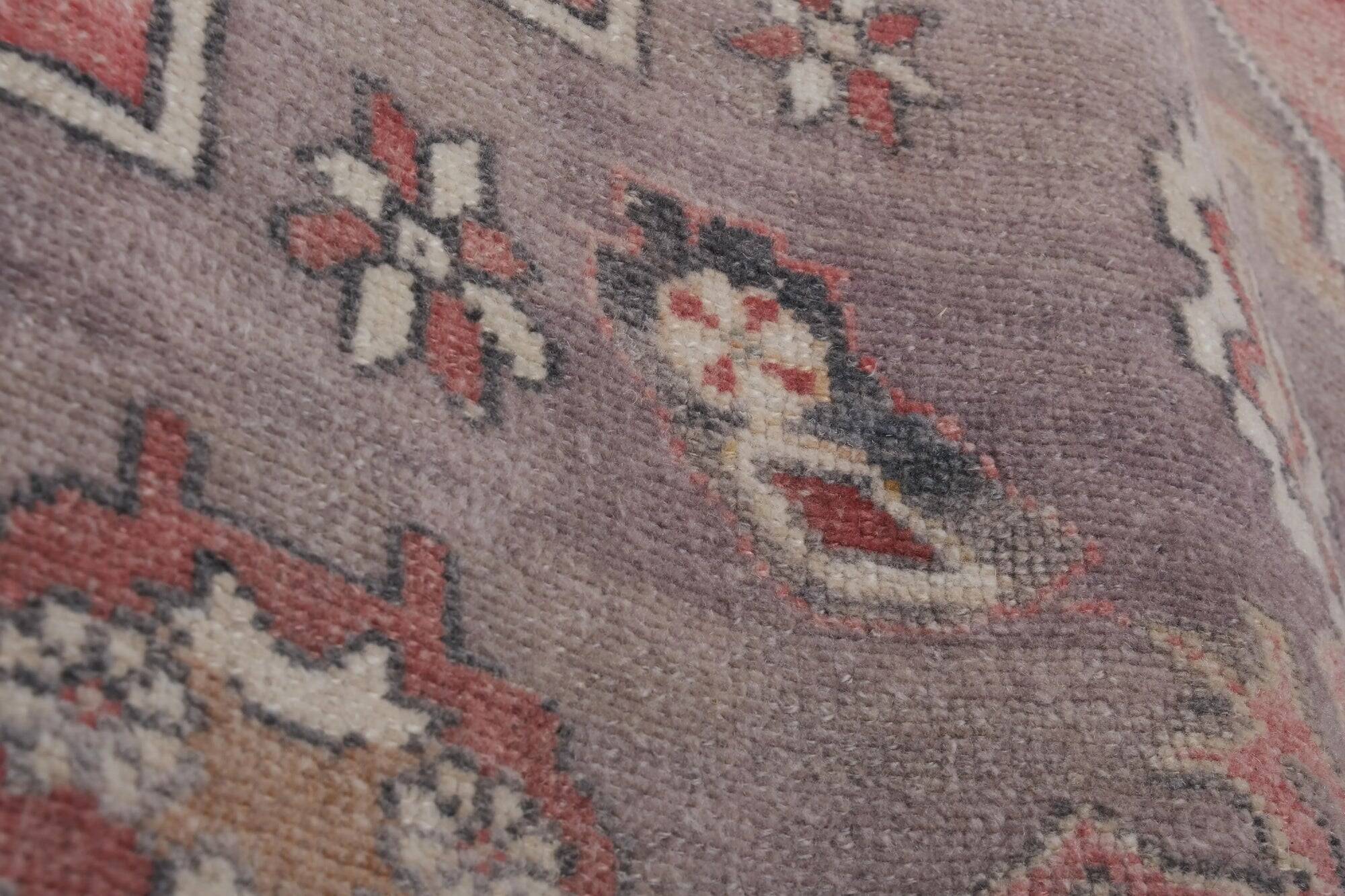 Vintage Turkish hallway rug 104x682 cm
