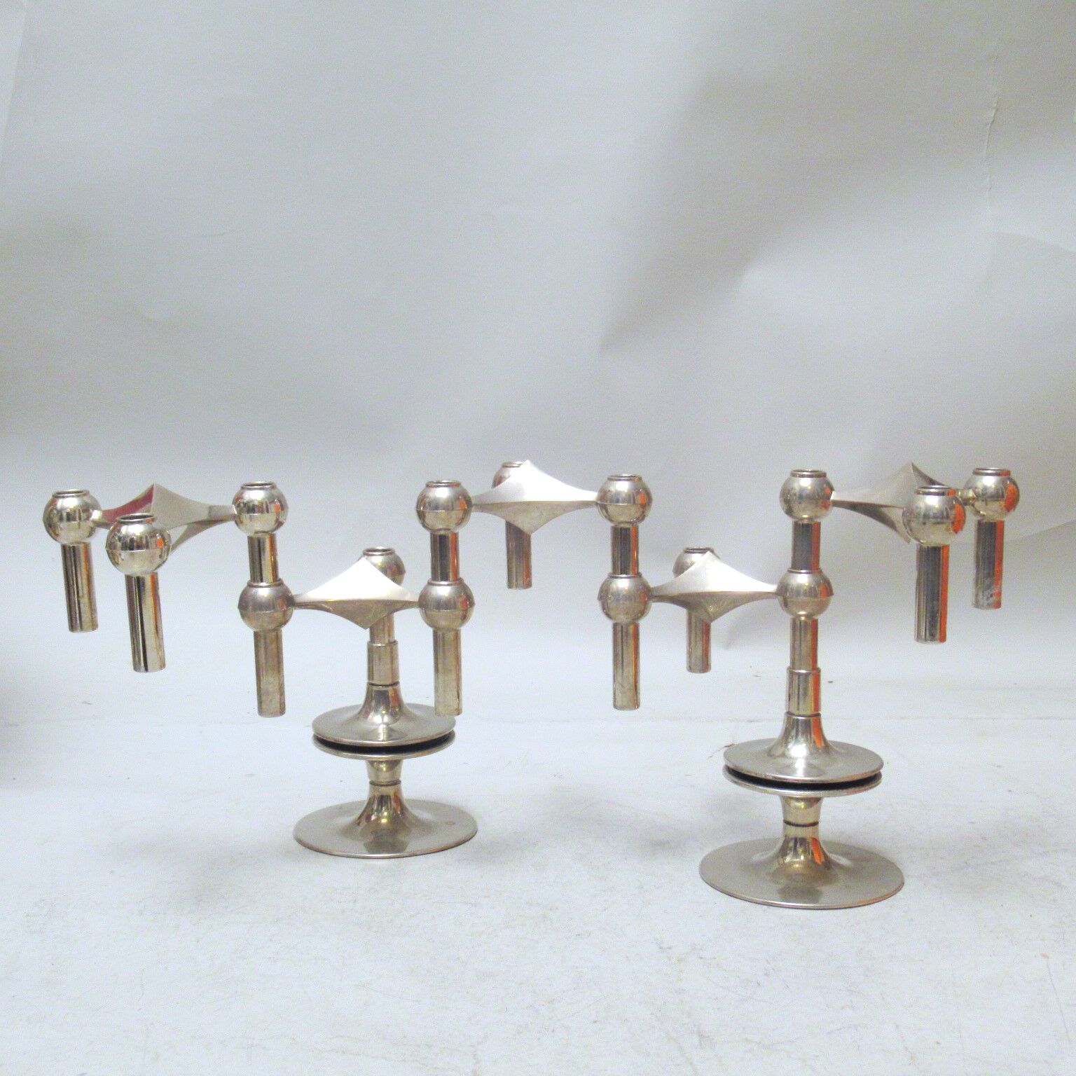 Five Nagel candle holders 70s