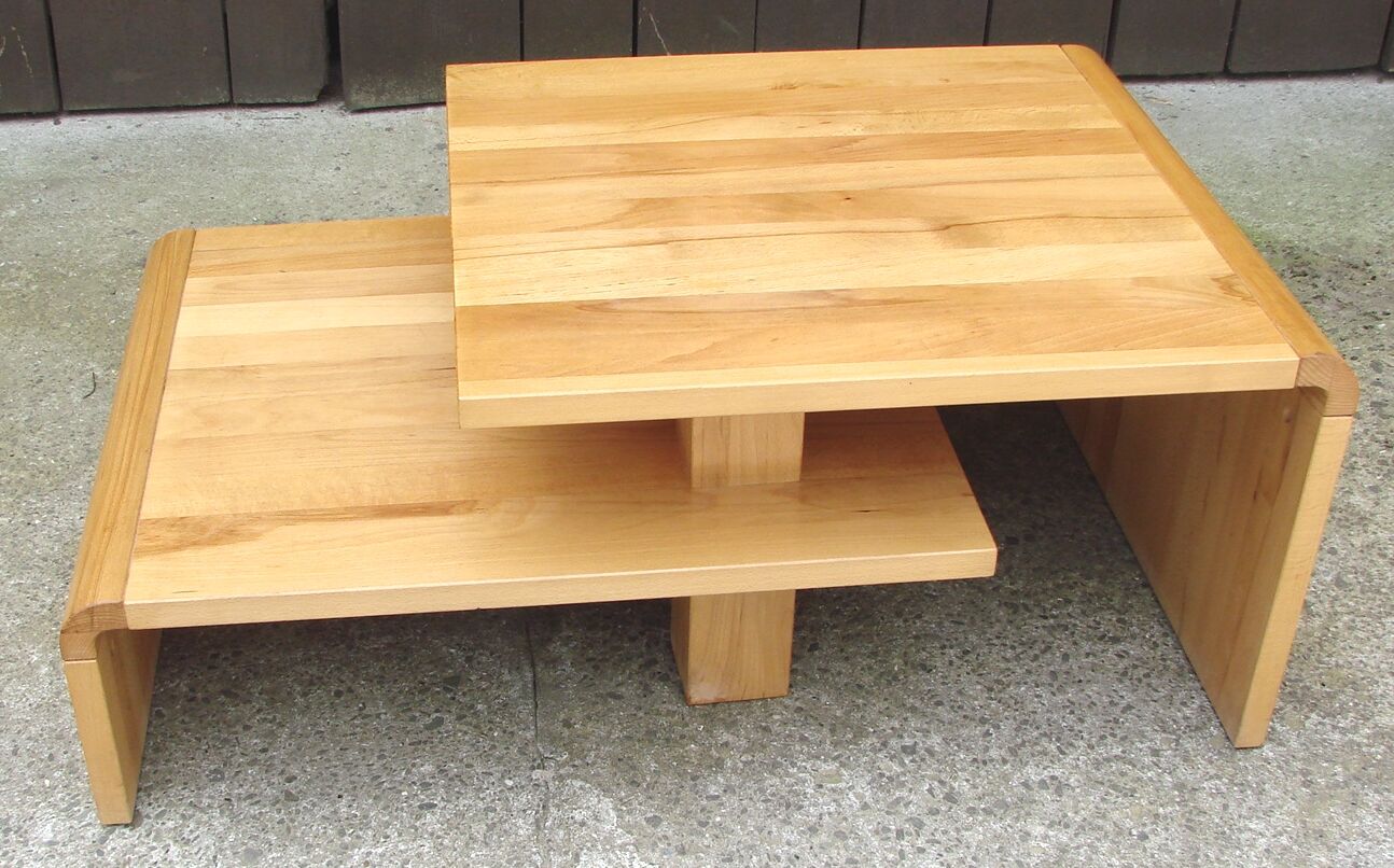 Wooden coffee table, 80s