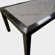 Table basse en marbre blanc – Circa 1970