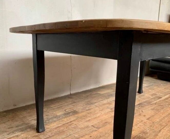 Solid wooden farm table length 204 cm