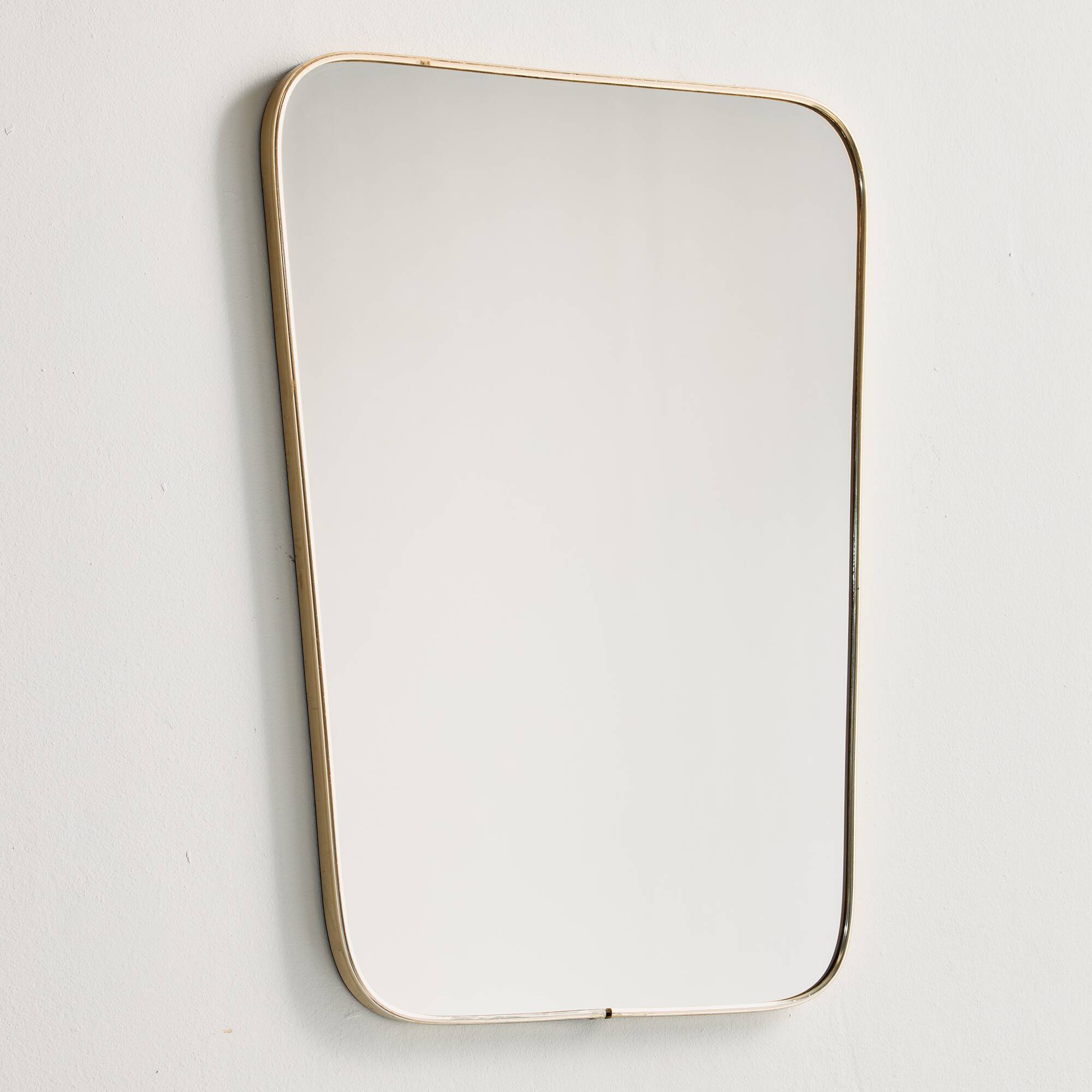 Framed metal mirror