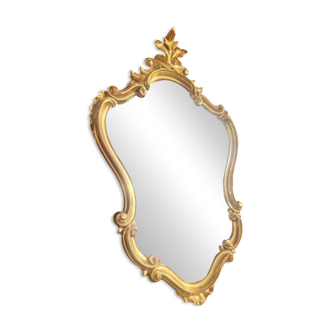 Miroir ancien de style Louis XV doré