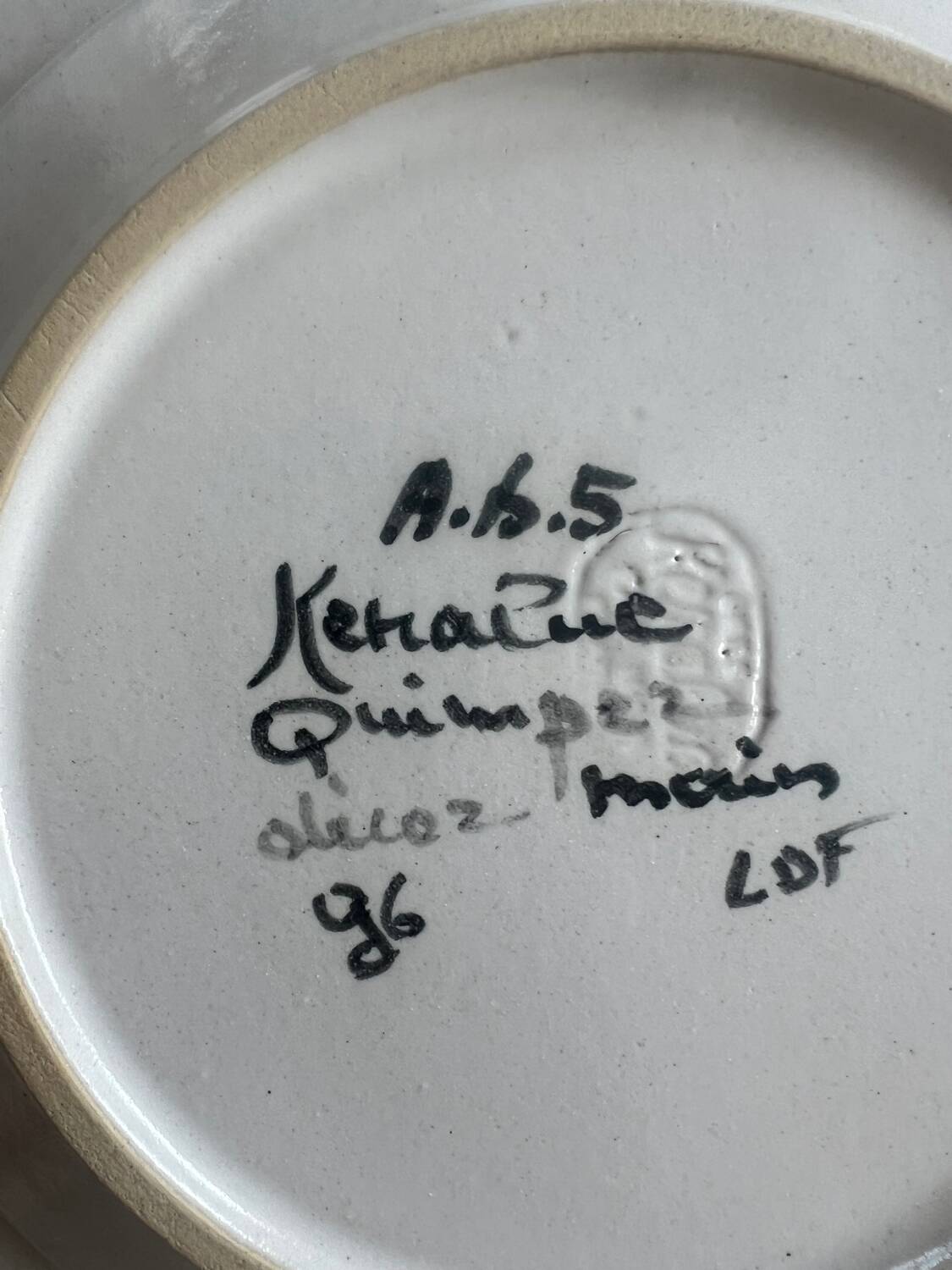 Keraluc Quimper Stoneware Dessert Plates