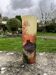 Legras vase in enameled glass with castle decoration