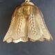 Pair of vintage spike-patterned pendant lights