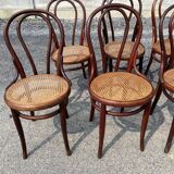 Set of 7 Thonet bistro chairs