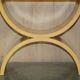 Console grande en noyer, satinwood et chêne par Andrew Varah