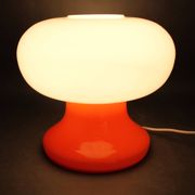 1970s Stepan Tabery Glass Mushroom Table Lamp, Czechoslovakia
