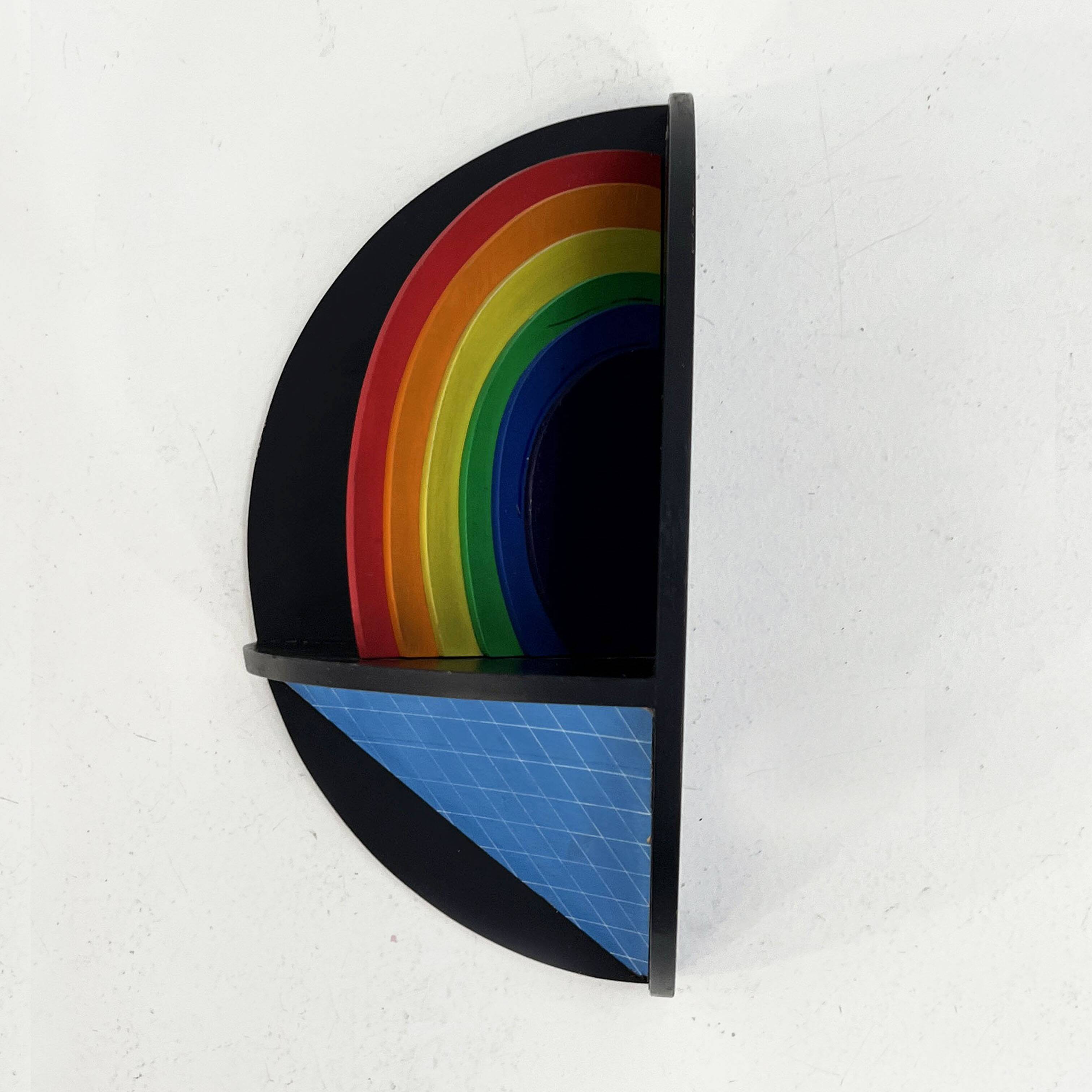 Rainbow Wall Sculpture by Lucio Del Pezzo, 1977