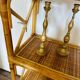Vintage bamboo rattan shelf bookcase