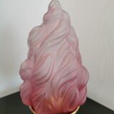 Lampe de table Art déco "flamme rose"