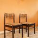 Chaises vintage moderniste années 50 -