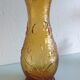 Amber glass vase / vintage 60s-70s