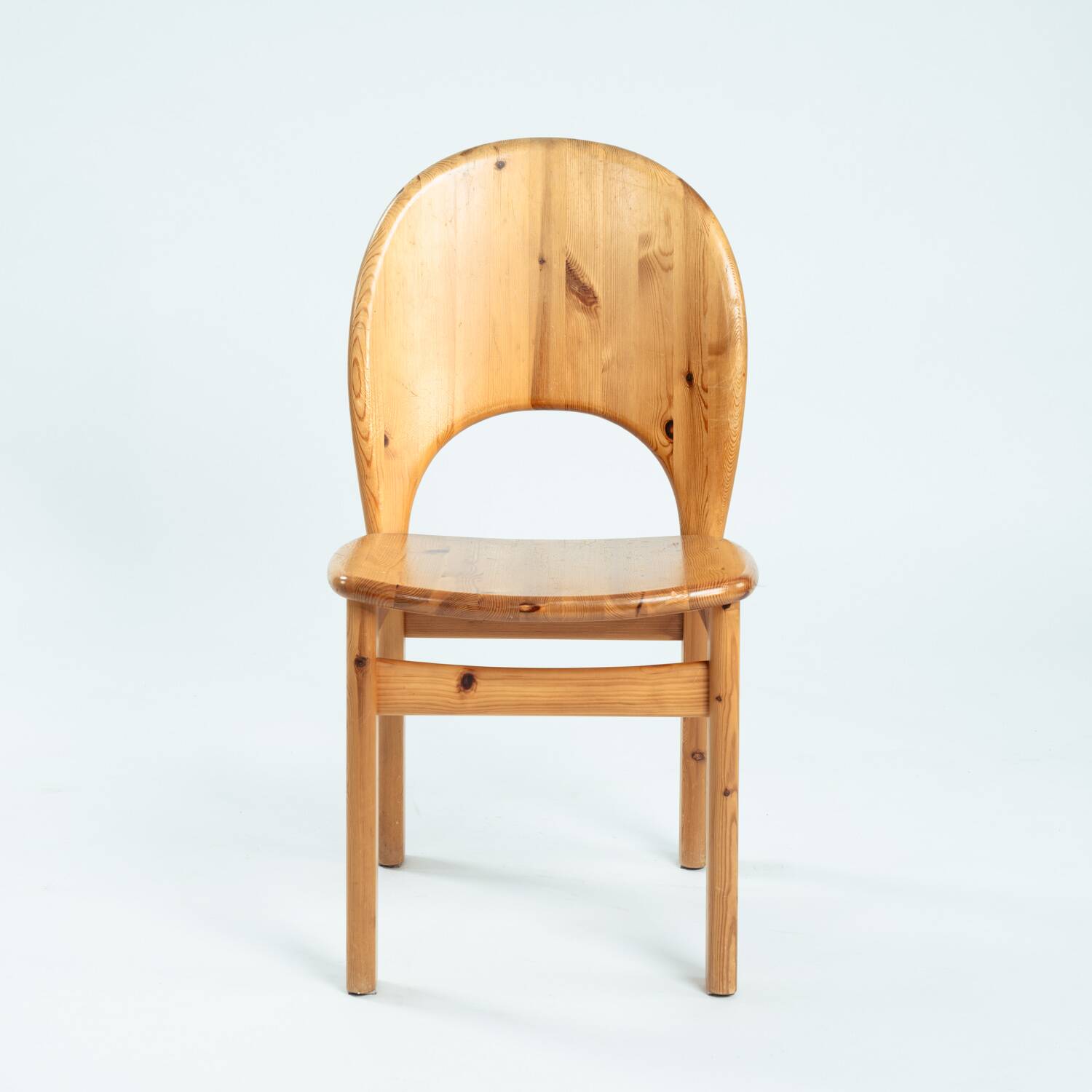 Glostrup Danish pine tulip dining chairs, Niels Koefoed, Denmark 1970s