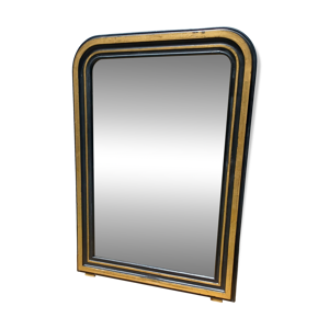 Grand miroir vintage - dore noir