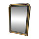 Vintage grand mirror in the 1970s style black and gold 109 x 79 cm
