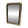 Vintage grand mirror in the 1970s style black and gold 109 x 79 cm