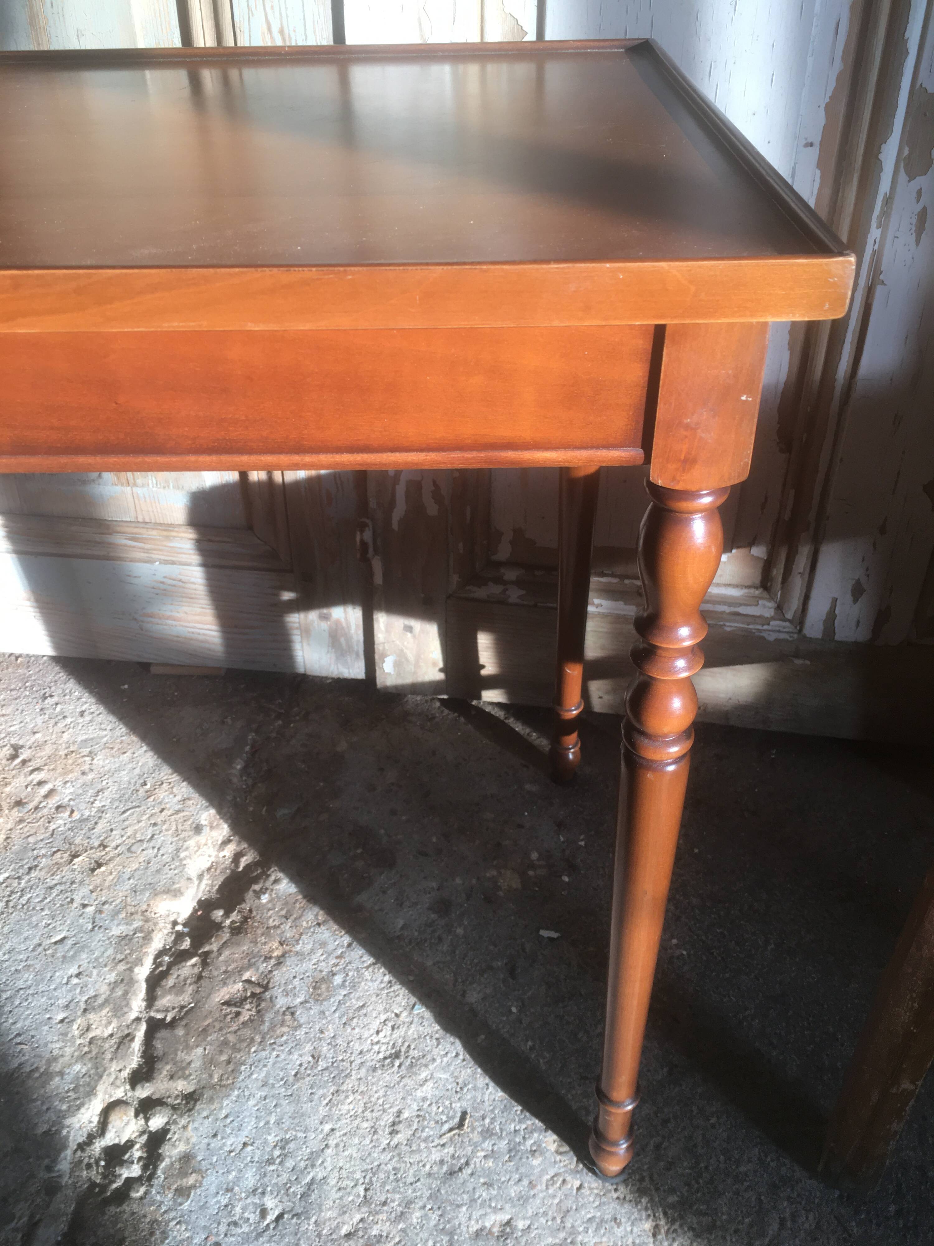 Cherry wood side table from the 60s/70s.