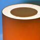 Lampe de table danoise en céramique du milieu du siècle avec abat-jour orange, années 1970. Danemark