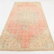 5x9 Soft Vintage Oushak Handmade Area Rug, 145x272 Cm