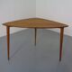 Mid-Century Triangular Teak Side Table, 1960s